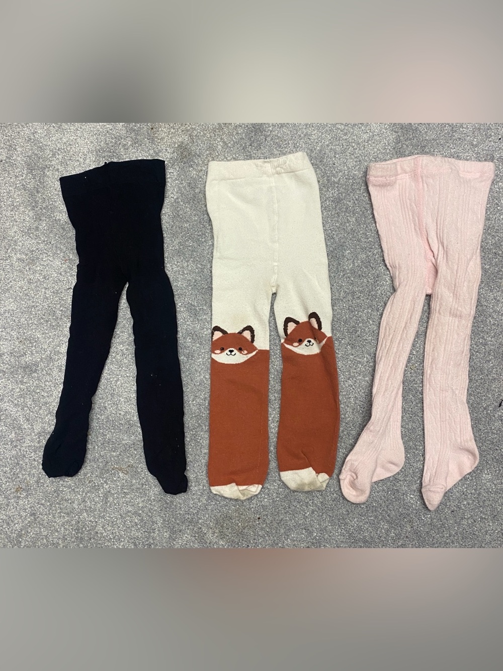 Toddler girls 2T tights set of 3